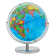 13 in Desktop Globe with Stainless Steel Stand, 720° Swivels in All Directions