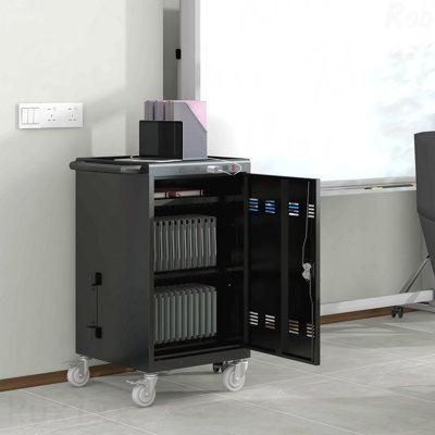 Chariot de charge mobile et armoire de rangement pour tablettes 35 ordinateurs portables