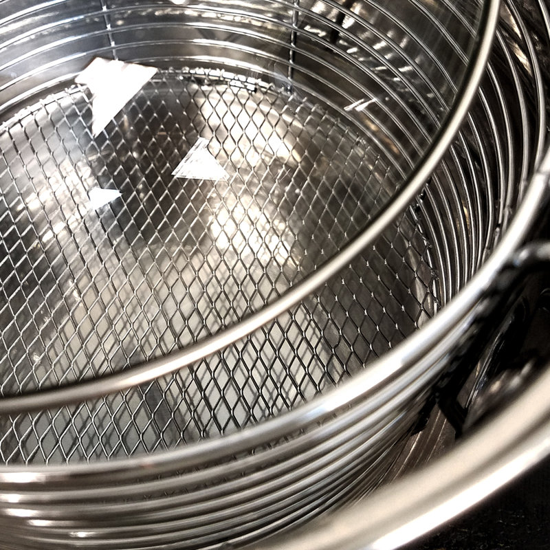Stainless Steel 3-Piece Deep Fryer Set with Glass Lid