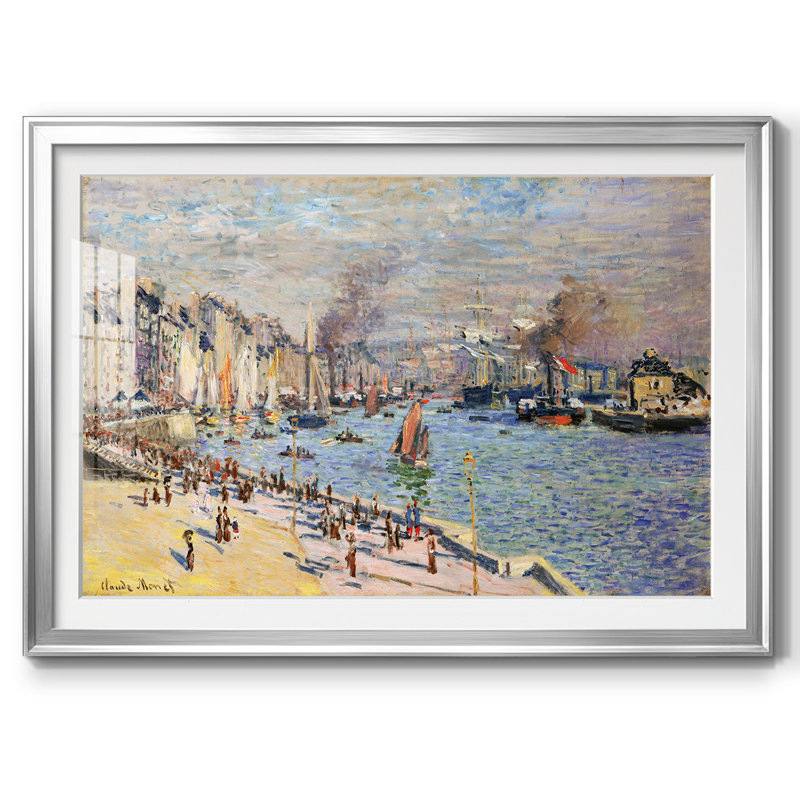 Monet, impression encadrée sur papier par Claude Monet, Argent, H 15 po x l 21 po x P 1,5 po