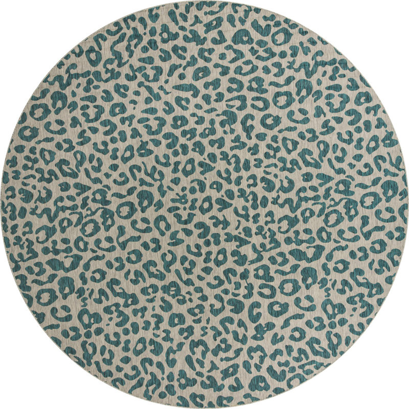 Tapis d'extérieur couleur joyeuse, Rond 13 pi