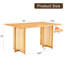 Table de salle à manger en bois massif chinois avec amélioration, bureau en bois pour différents espaces, table et bureau rétro à installation facile, espace de vie, processus d'installation facile