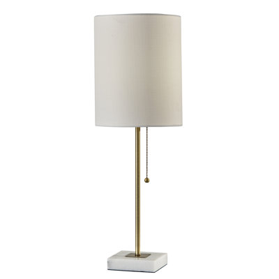 Lampe de table blanche 23 po Reed