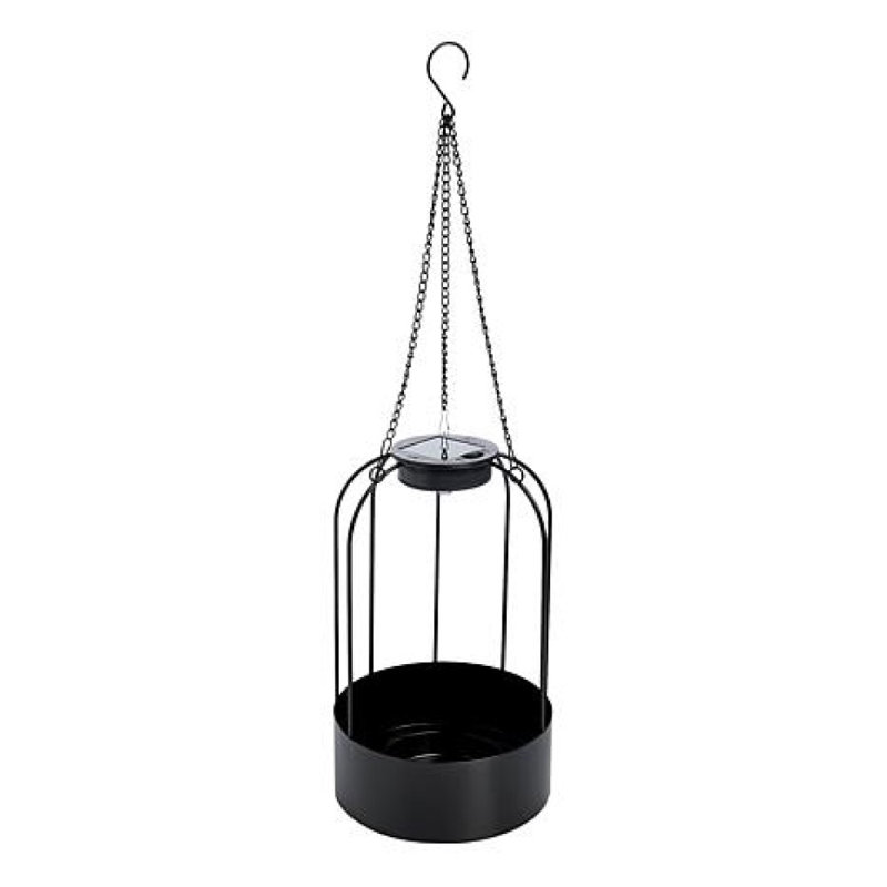 Solar Plant Lantern, Black