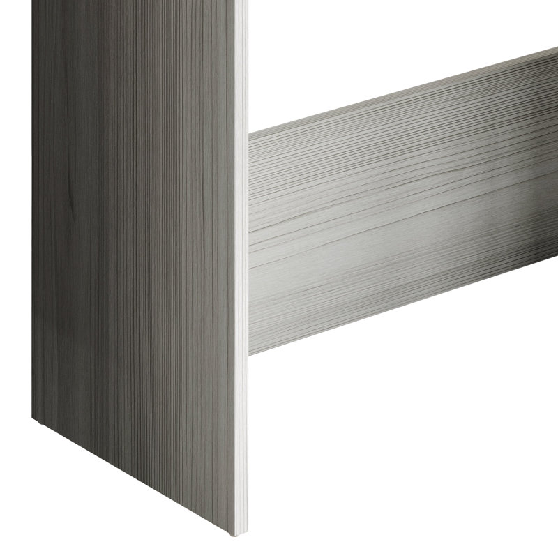 Bureau moderne et minimaliste compact - gris clair, Gris clair