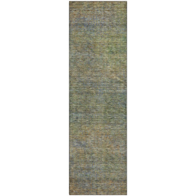 Premium Machine Washable Prisco Green Rug