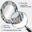 Blue And White Bohemian Medley - Geometric Oval Decorative Mirror On Metal-1864129690
