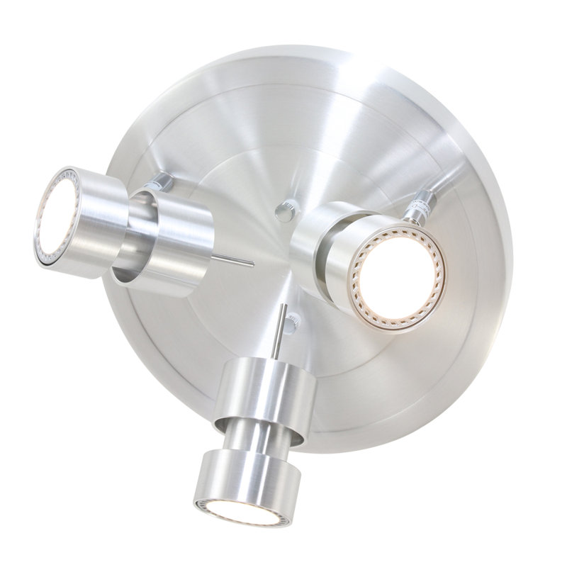 Joaquin LED Spotlight, Matt brushed nickel