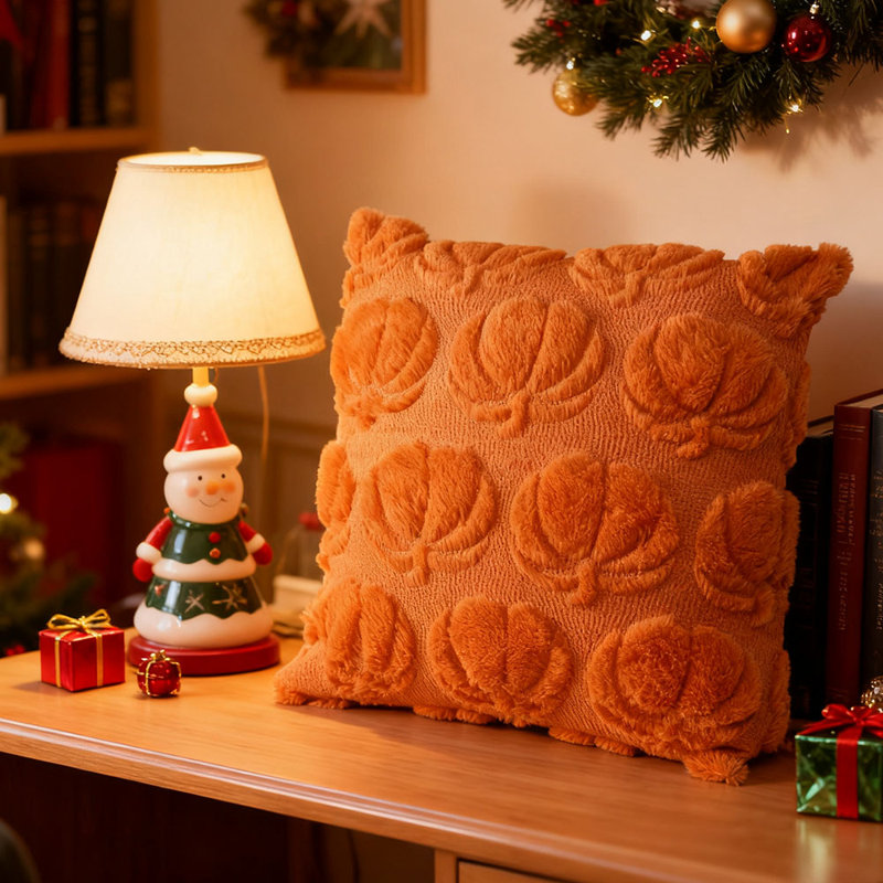 Abstract Orange Backrest Cushion