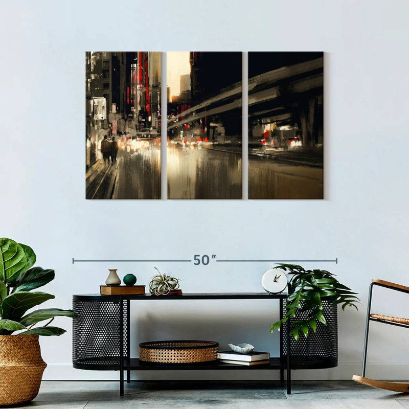  «City Abstract, H 28 po x l 45 po