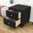Nightstands, Traditional Narrow Nightstand with 2 Drawers-1754256906