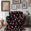 Rouge foncé - couverture sherpa 1 pièce de qualité supérieure 0146-100054947