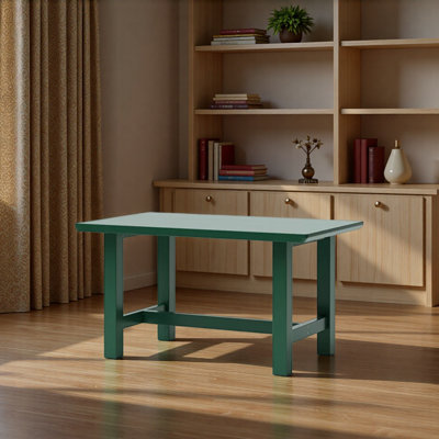 Emerald Green Rubberwood Multi-functional Desk