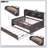 Wooden Captain Bed With Built-In Bookshelves,Storage Drawers And Trundle-1082207695