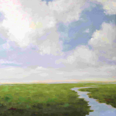 «River Light» par Catherine Andersen - reproduction sur toile tendue