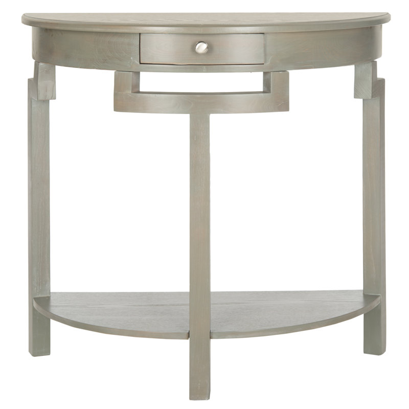 Evangelyne 31.9'' Solid Wood Console Table, French Gray