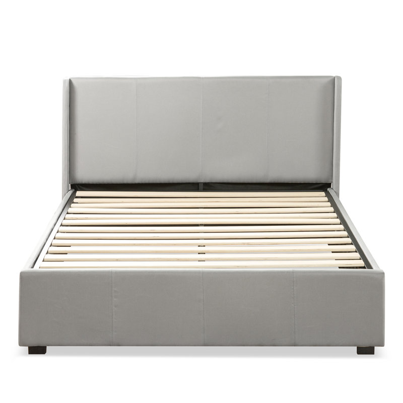 Estella Upholstered Ottoman Bed Frame, Light Grey, Kingsize (5')