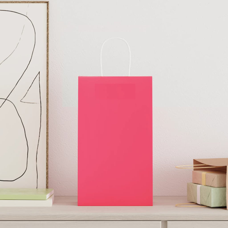 Gift Wrap Storage, 36cm H x 21cm W x 11cm D, Pink