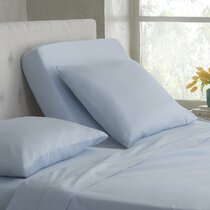 Twin Easy Living Printed Sheet Set Blue Crosshatch - Martex