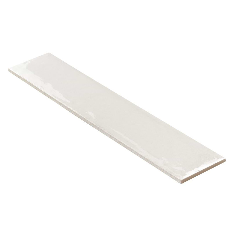Paint 3x16 Glossy Porcelain Tile, Bianco White
