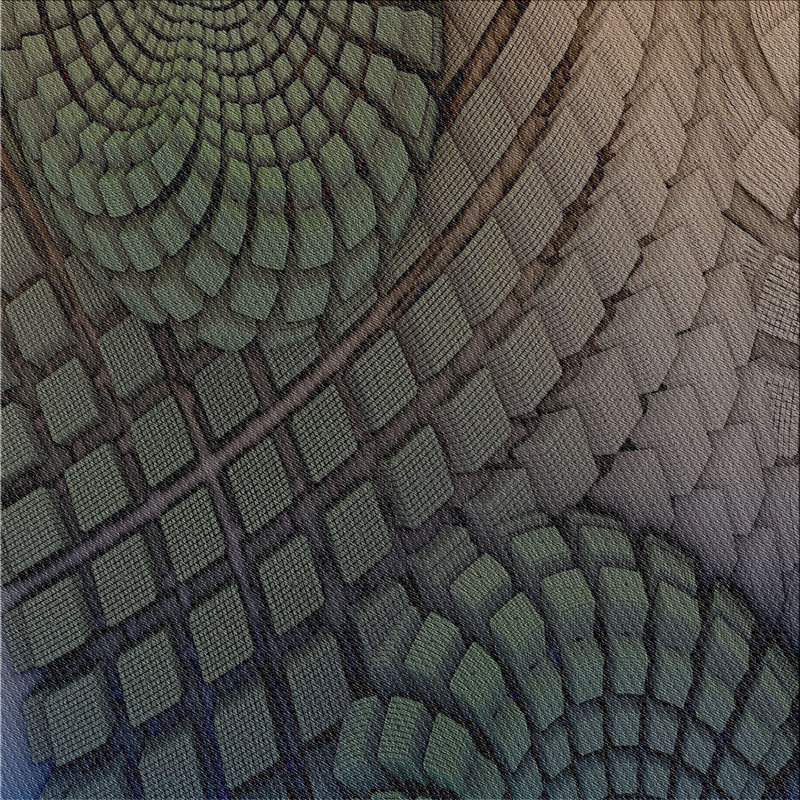 Tapis décoratif gris géométrique, Carré 5 pi