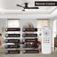 Ventilateur de plafond à DEL à intensité variable de 52 po avec télécommande 3CCT et mémoire de minuterie à moteur à courant continu pour le salon ou la cuisine