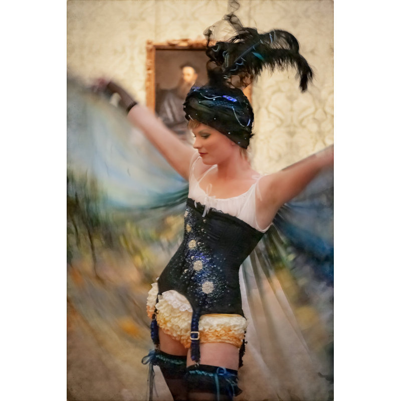 La Coquette - Picture Frame Photograph on Paper, Black Framed, 40" H x 28.5" W