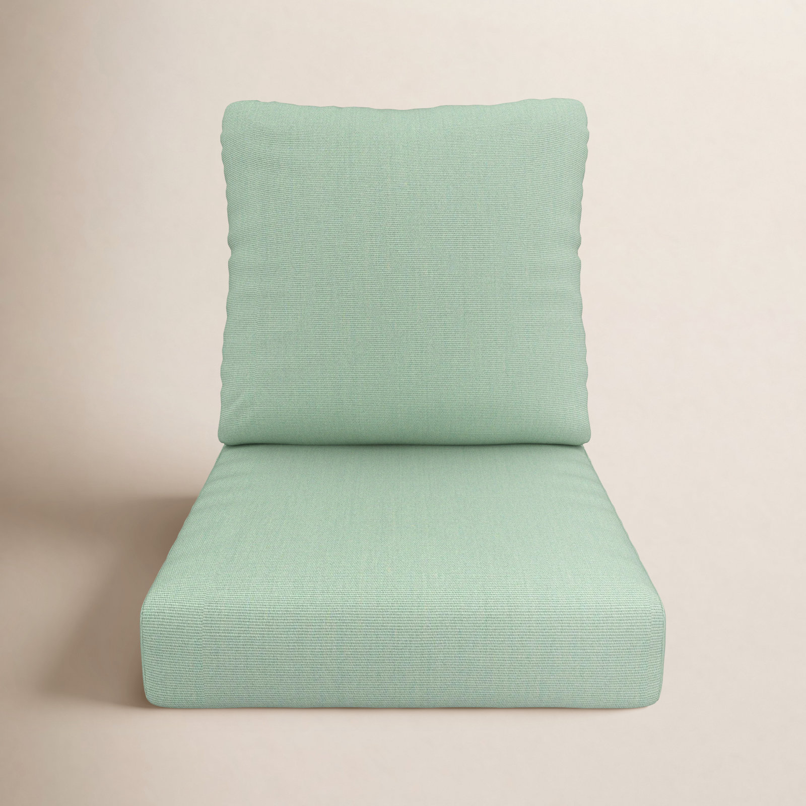 Amala 22" Sunbrella® Seat and Back Cushion, Canvas Spa Sunbrella® Canvas