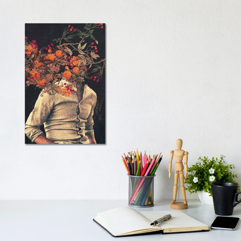 «Roots» par Frank Moth - reproduction imprimée, Pas de tapis, Toile tendue, H 12 po x l 8 po x P 0,75 po