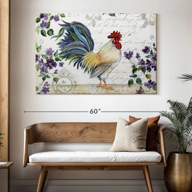 Coq saisonnier Brampt I, H 34 po x l 51 po