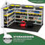 Remise de rangement en plastique avec plancher