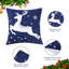 Ensemble de 4 housses de coussin décoratives de Noël en velours-135811252