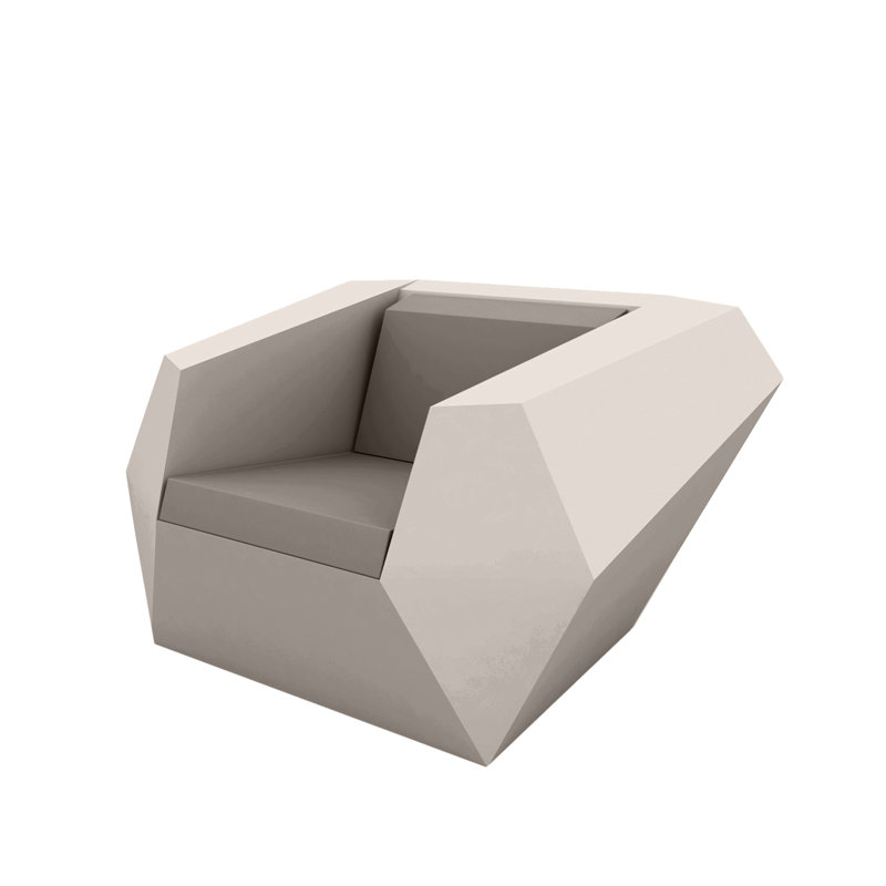 Faz - Resin Lounge Chair - Basic, Taupe