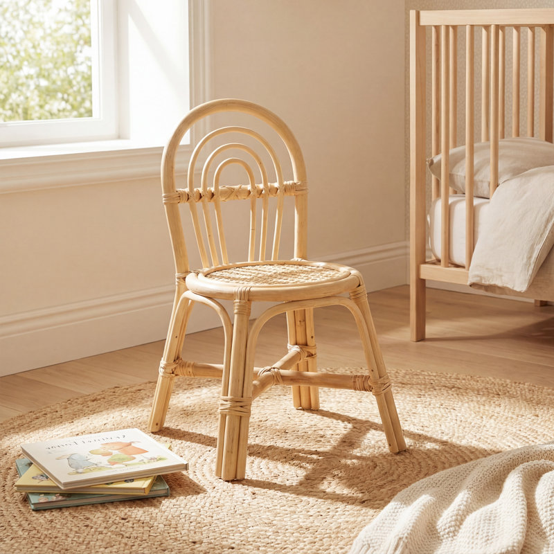 Kids Hand Crafted Rattan And Cane Chair For Children
