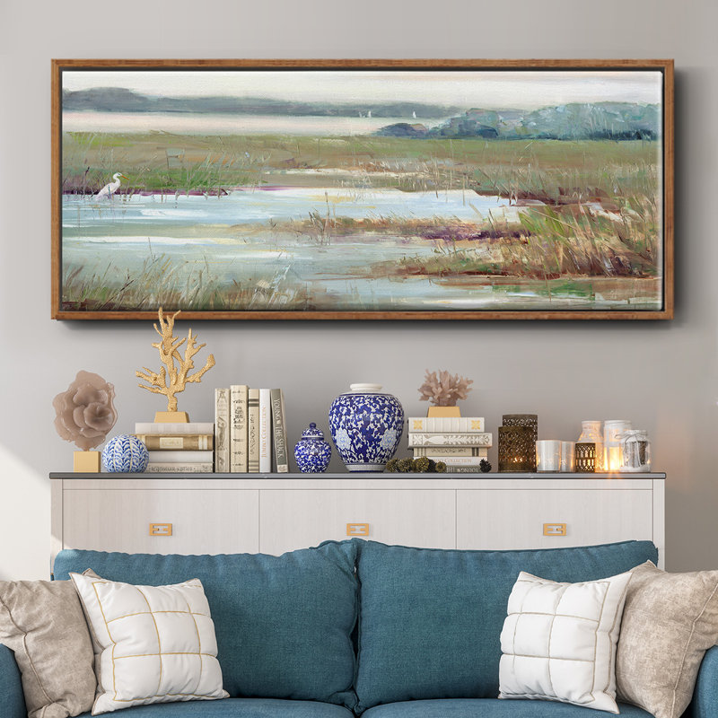 «Early Morning Magic», reproduction d'art sur toile, H 8 po x l 20 po x P 1,5 po, Noyer