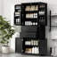 Armoire de rangement multifonctionnelle avec 2 tiroirs, glissières et tablette réglable-1919025679