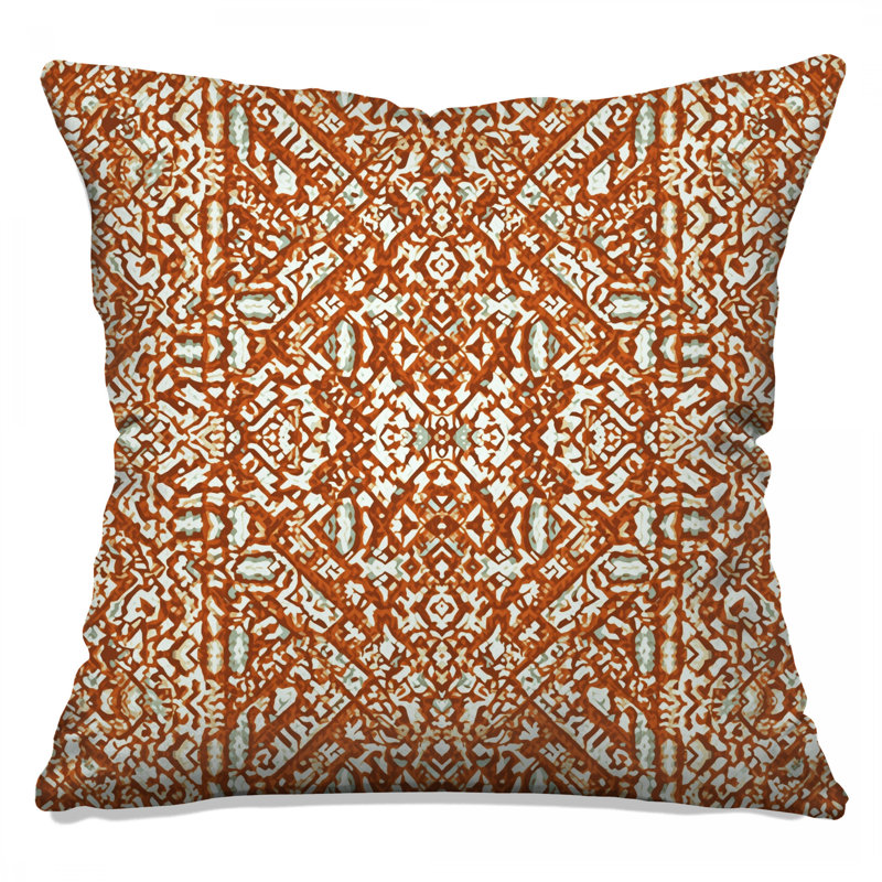 Intricate Geometric Pattern Double Sided Throw Pillows, 26 x 26 inches
