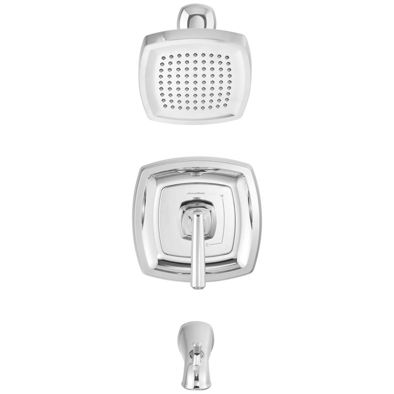 Robinet de baignoire et douche thermostatique Edgemere, Chrome