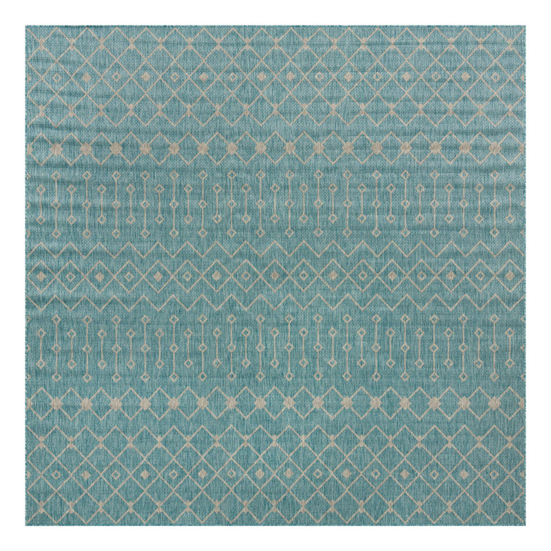 Kimber Geometric Indoor / Outdoor Rug, Square 10'8"
