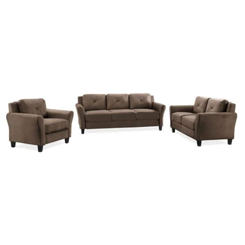 Ibiza Rolled Arm Sofa Set