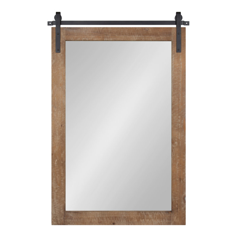 Miroir Dayanah, Brun rustique, 26,75 po x 37,5 po