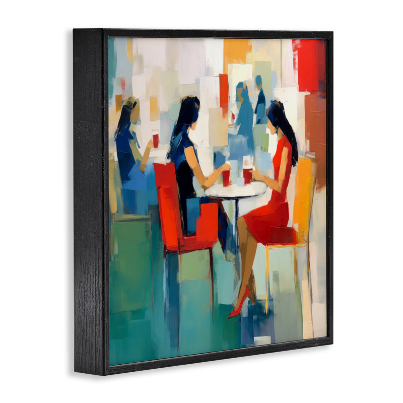 Art abstrait giclée par Irena Orlov, H 12 po x l 12 po, Giclée encadrée noir minuit