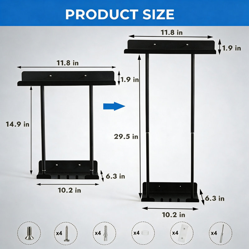 30 cm L Wall Mounted Towel Rack