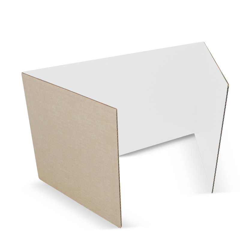 Carrelage en plastique, H 18 po x l 48 po x P 0,16 po, Blanc