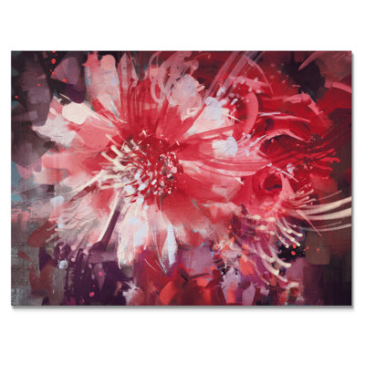 «Abstract Vivid Flower Bouquet», reproduction sur toile