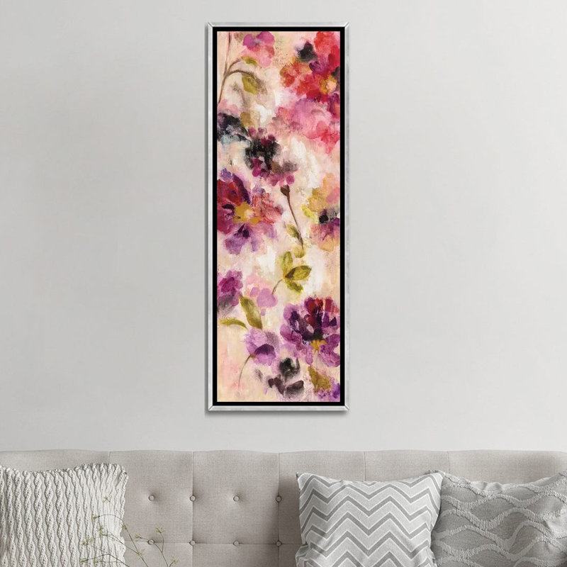 «Exuberant Florals II» par Silvia Vassileva, reproduction d'art panoramique sur toile, H 60 po x l 20 po x P 1,5 po