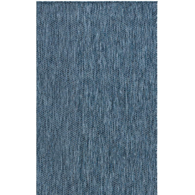 Tapis d'intérieur / extérieur bleu marine Beach House 260, Rectangle 8 pi x 10 pi