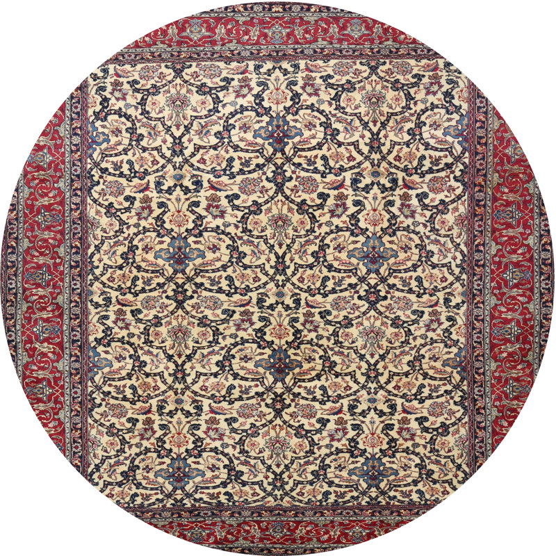 Tapis oriental tissé à la machine Cassada, Rond 5 pi