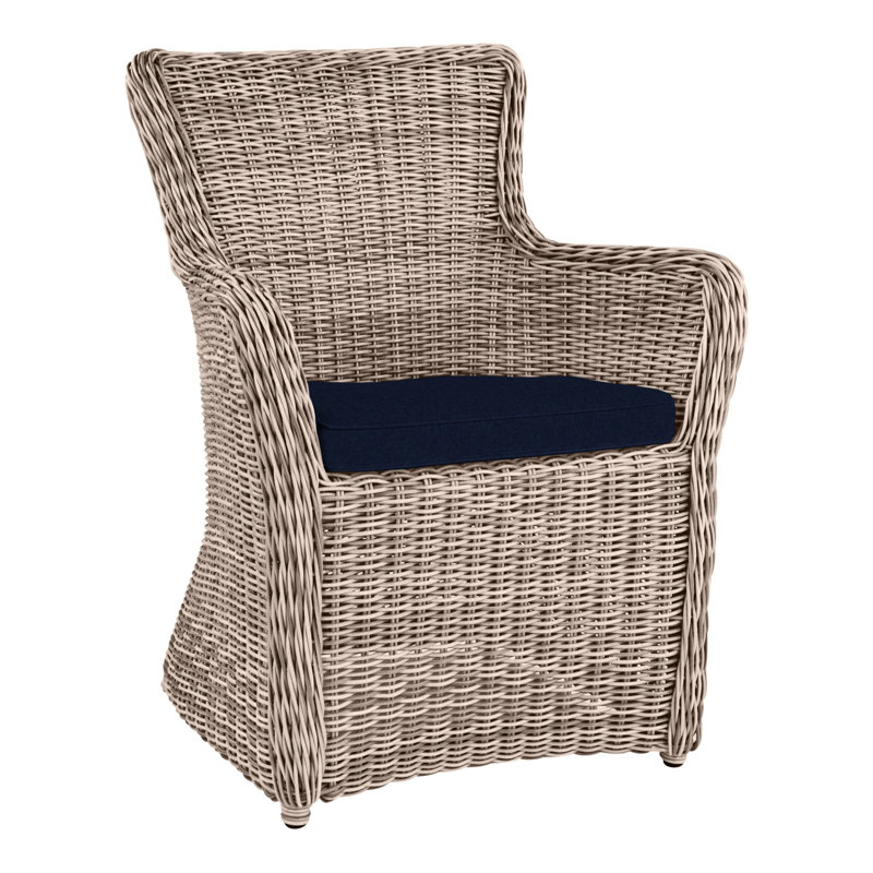 Sag Harbor Patio Dining Chair with Cushion, Perigold Arigato Balsamic, Sag Harbor Oyster