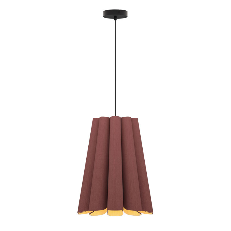Luminaire suspendu unique à 1 lumière Olivia, Violet
